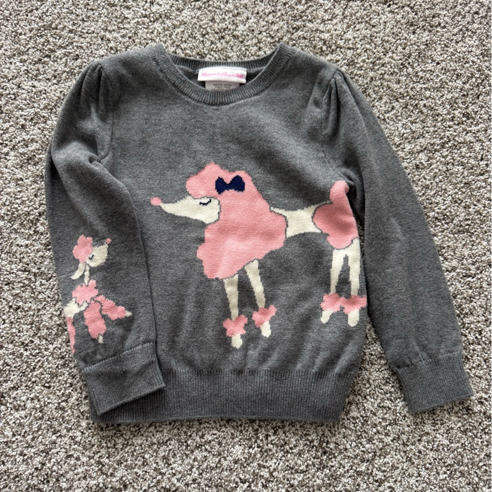Luvable Friends Gray and Pink Sweater